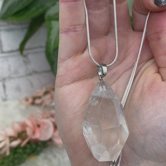 Geometric-Faceted-Girasol-Quartz-Pendant-video