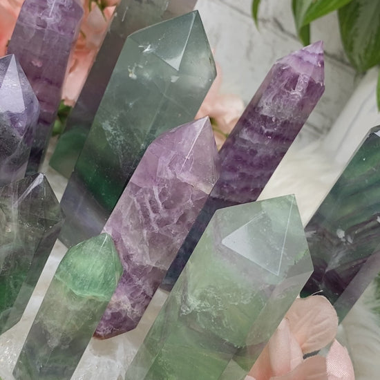 fluorite-points-or-sale-purple-green