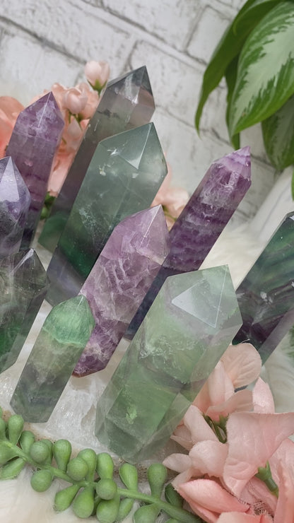 fluorite-points-or-sale-purple-green