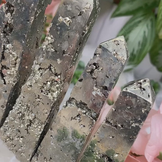Peruvian-Gold-Pyrite-Obelisk-Points-Video