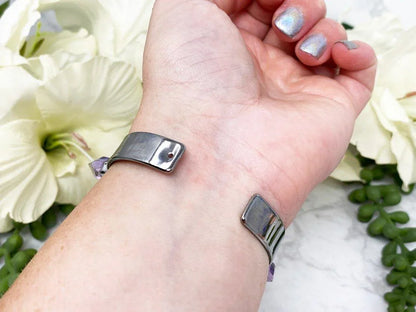 Natural-Crystal-Quartz-Amethyst-Point-Crystal-Cuff-Bracelet-for-sale