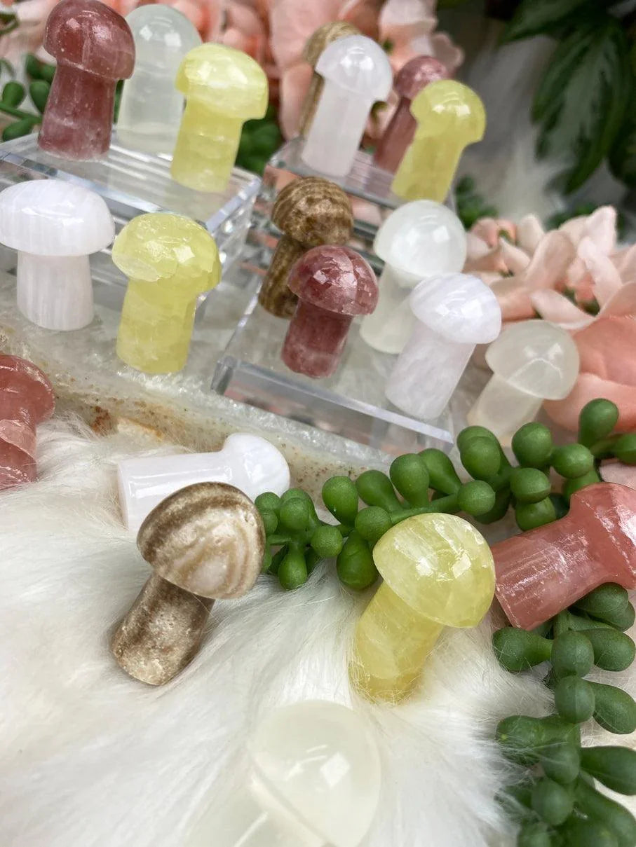 Afghanistan-Calcite-Mushrooms