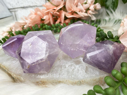 Amethyst-Diamond-Carvings
