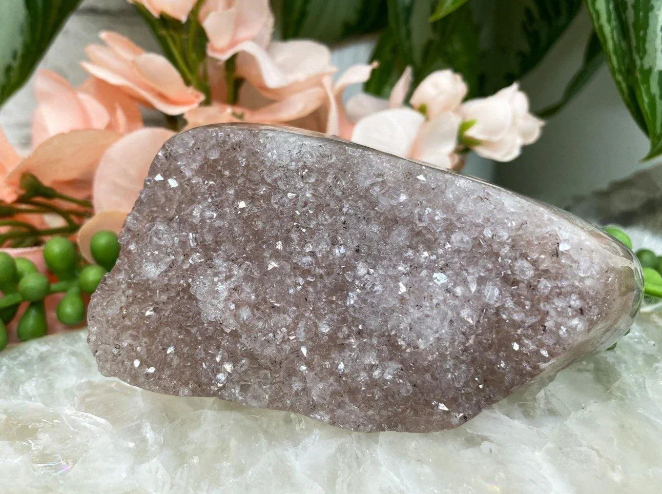 Baby-Pink-Quartz-Crystal-Cluster-Polished-Edge