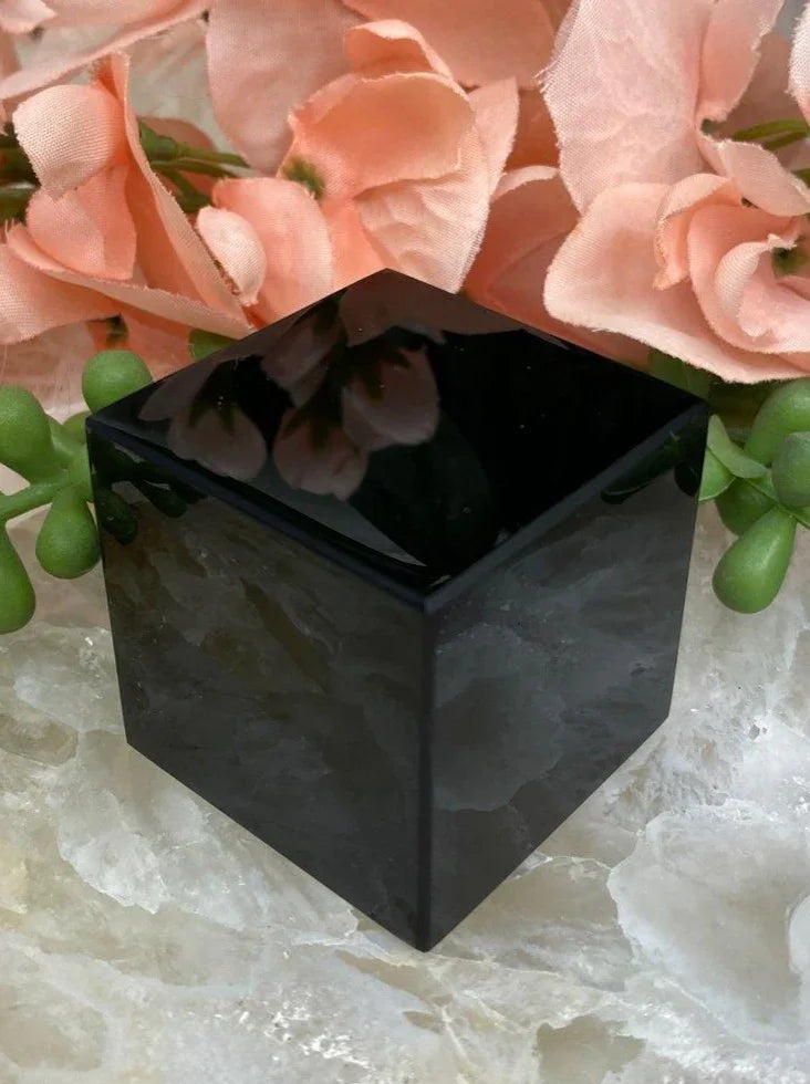 Black-Obsidian-Cube-Crystal-Carving