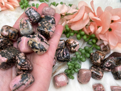 Black-Pink-Rhodonite-Tumbled