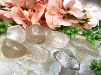 Tumbled Light Rutile Quartz