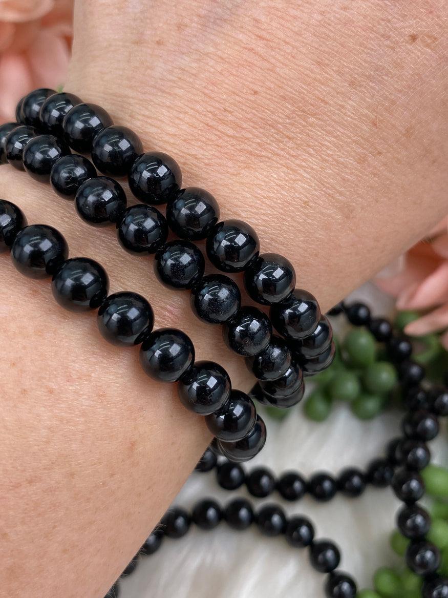 Black-Tourmaline-Beaded-Bracelet