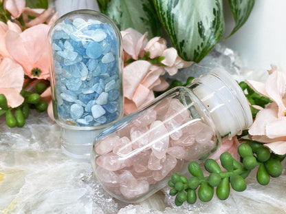    Blue-Aquamarine-Rose-Quartz-Crystal-Chip-Water-Bottle-Inserts