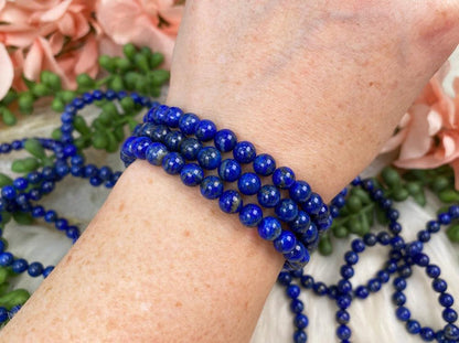 lapis bead bracelet