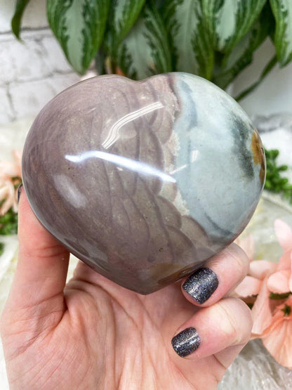 Blue-Purple-Polychrome-Jasper-Heart