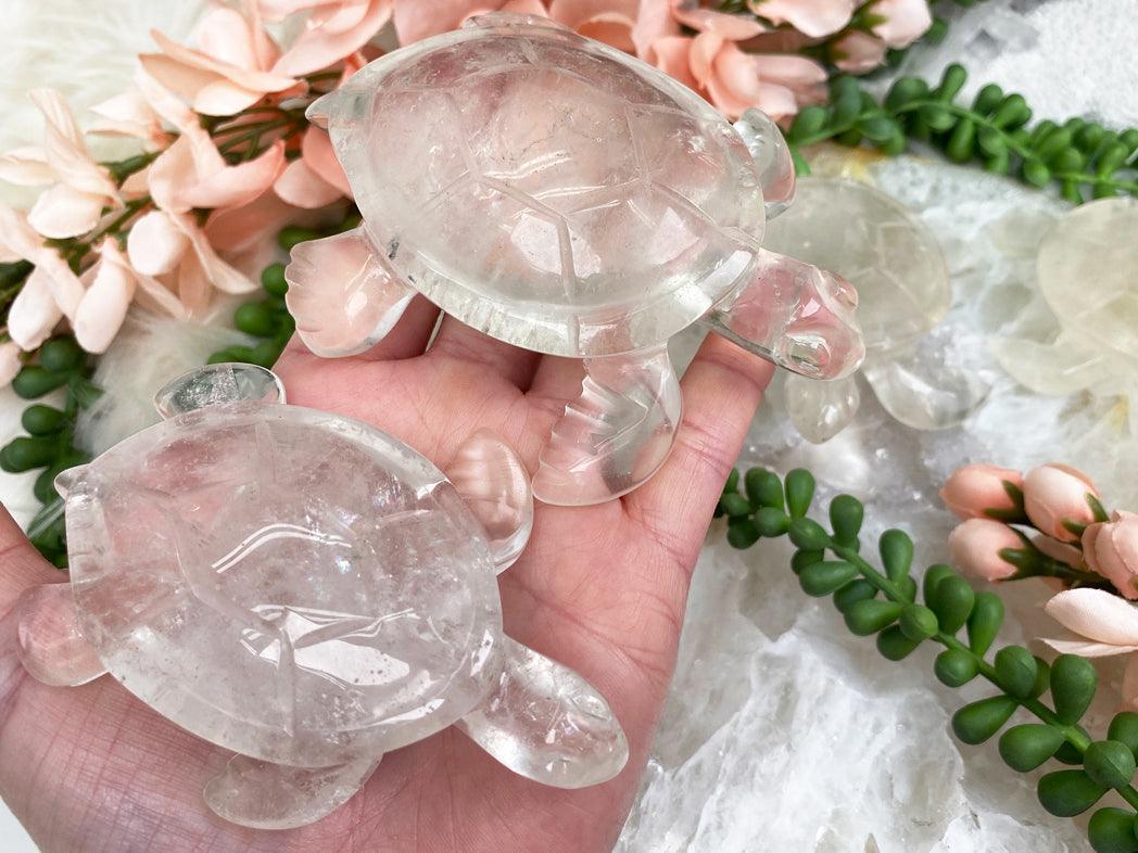Brazil-Clear-Quartz-Sea-Turtle-Crystal-Carvings