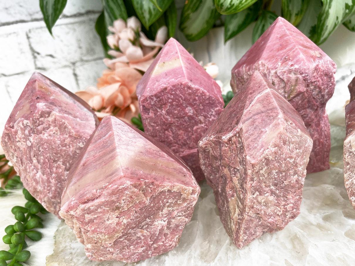 Pink Petrified Wood Points