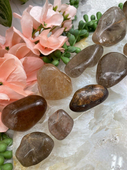 Tumbled-Brazil-Rutile-in-Smoky-Quartz-Crystal-Stones
