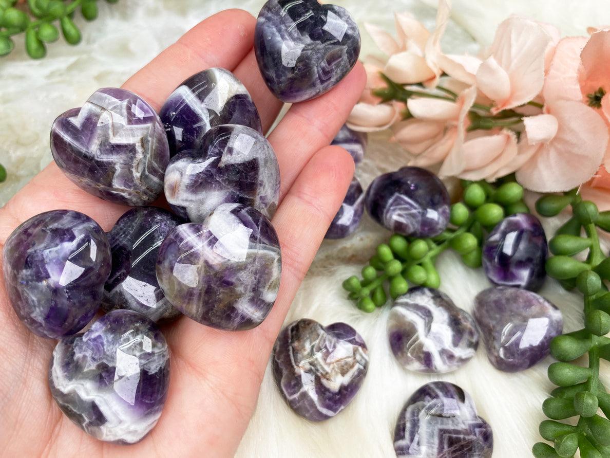 Chevron-Amethyst-Puffy-Hearts