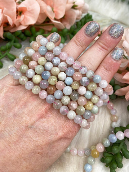    Colorful-Morganite-Beaded-Bracelet