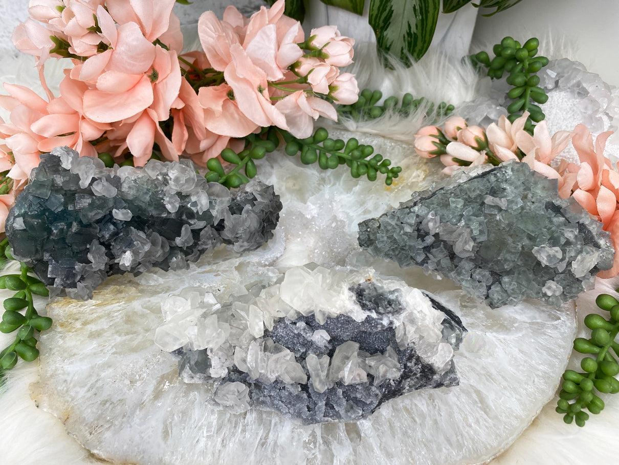 Cubic-Green-Fluorite-Bladed-Calcite