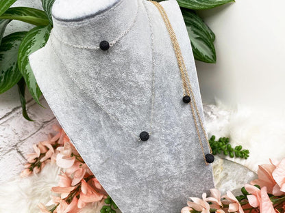 Double-Chain-Lavastone-Choker-Necklace