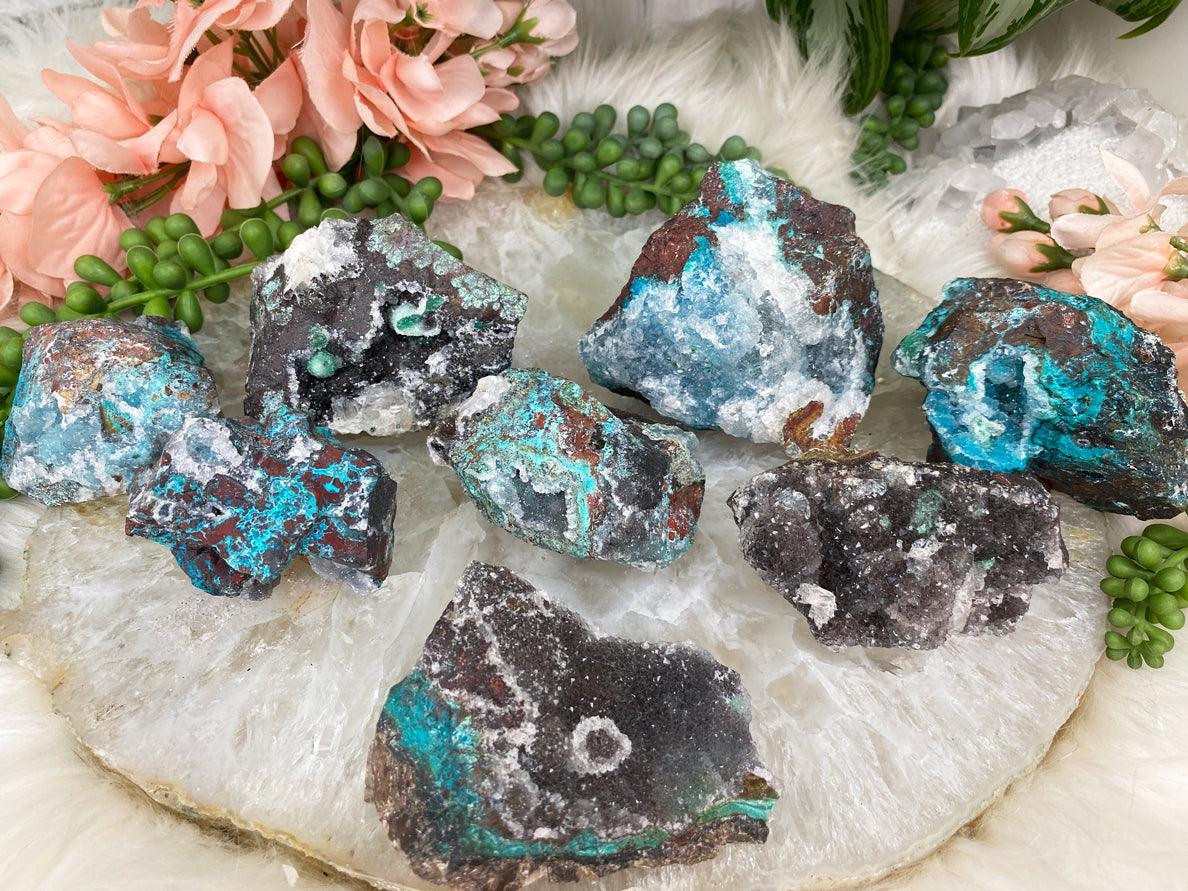 Druzy-Chrysocolla-Crystals-from-Peru