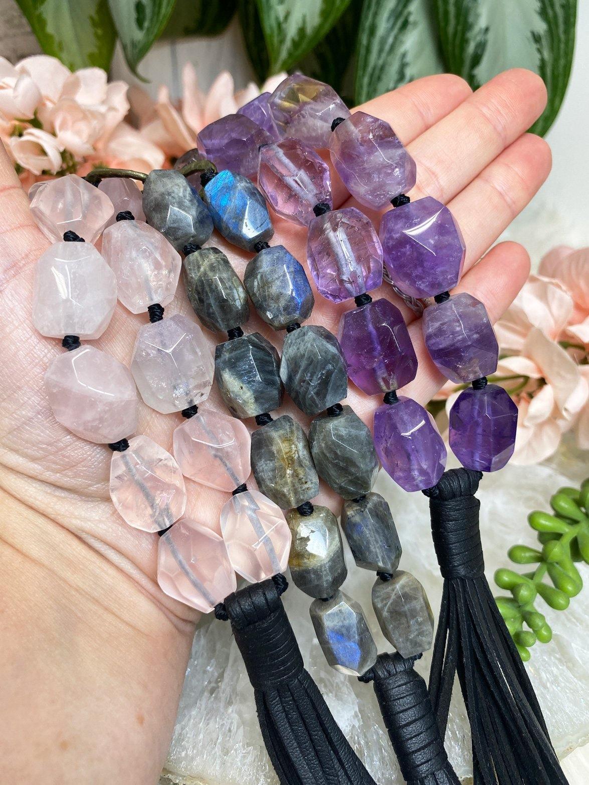 Faceted-Rose-Quartz-Labradorite-Amethyst-Vegan-Leather-Crystal-Necklace