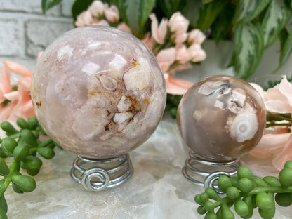 silver metal spring stands