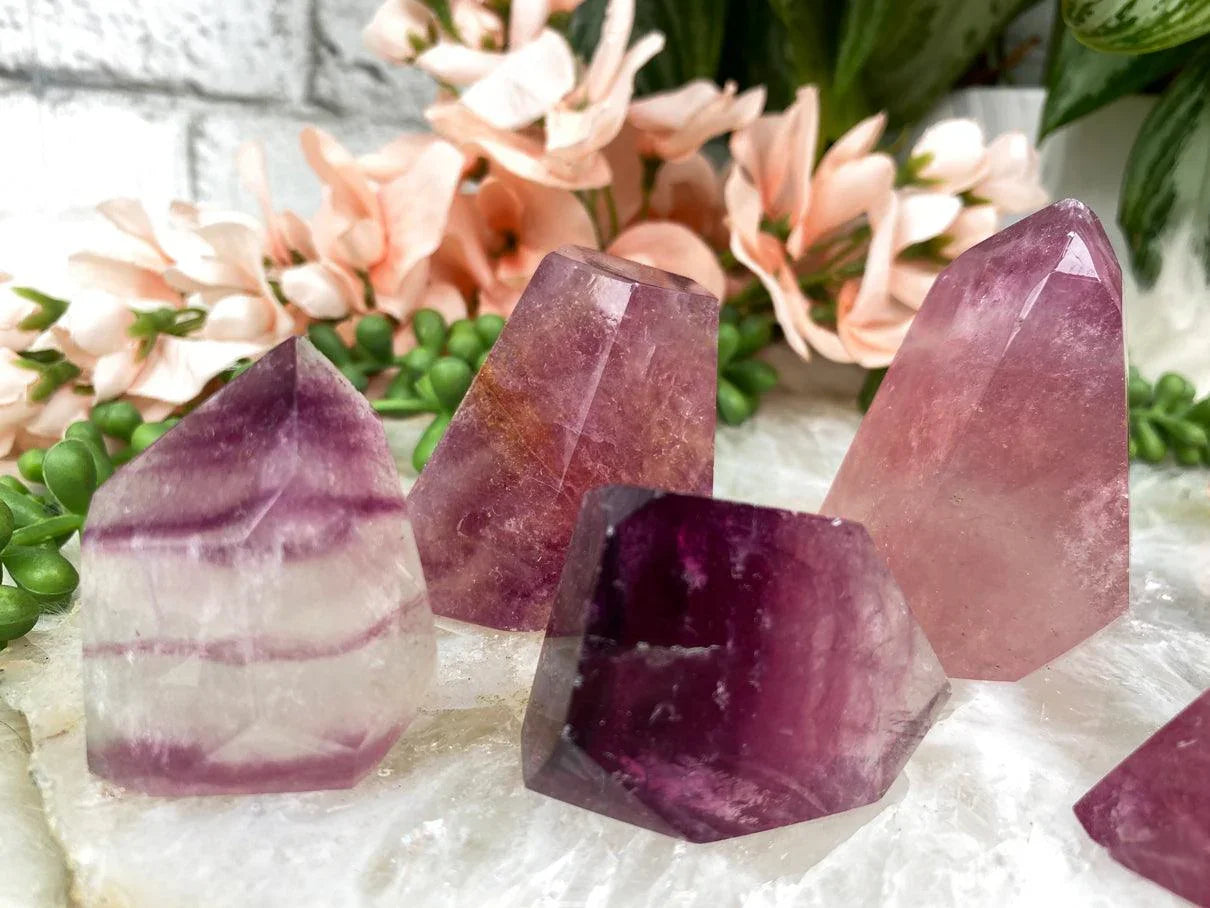 Geometric-Purple-Pink-Fluorite