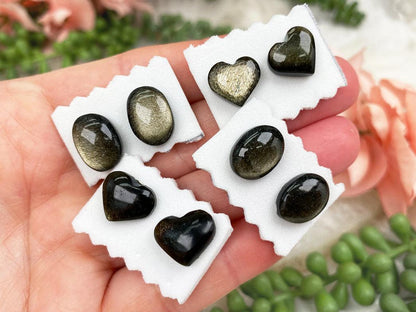 Gold-Sheen-Obsidian-Earrings