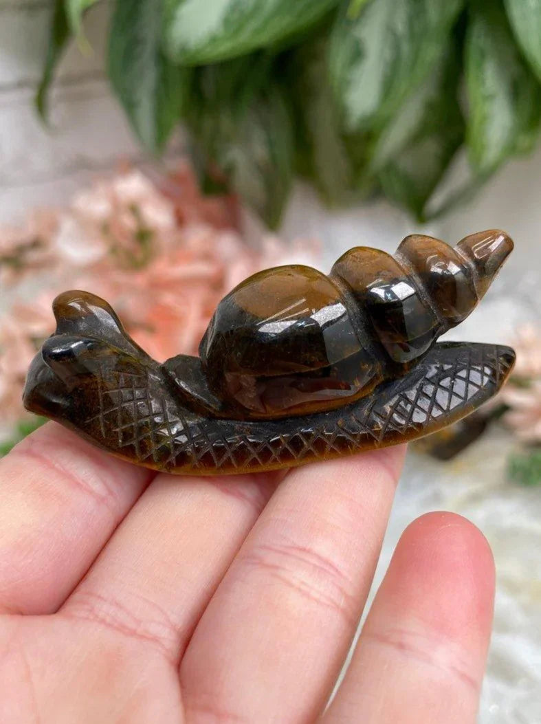 Gold-Tiger-Eye-Snail-Crystal-Carving
