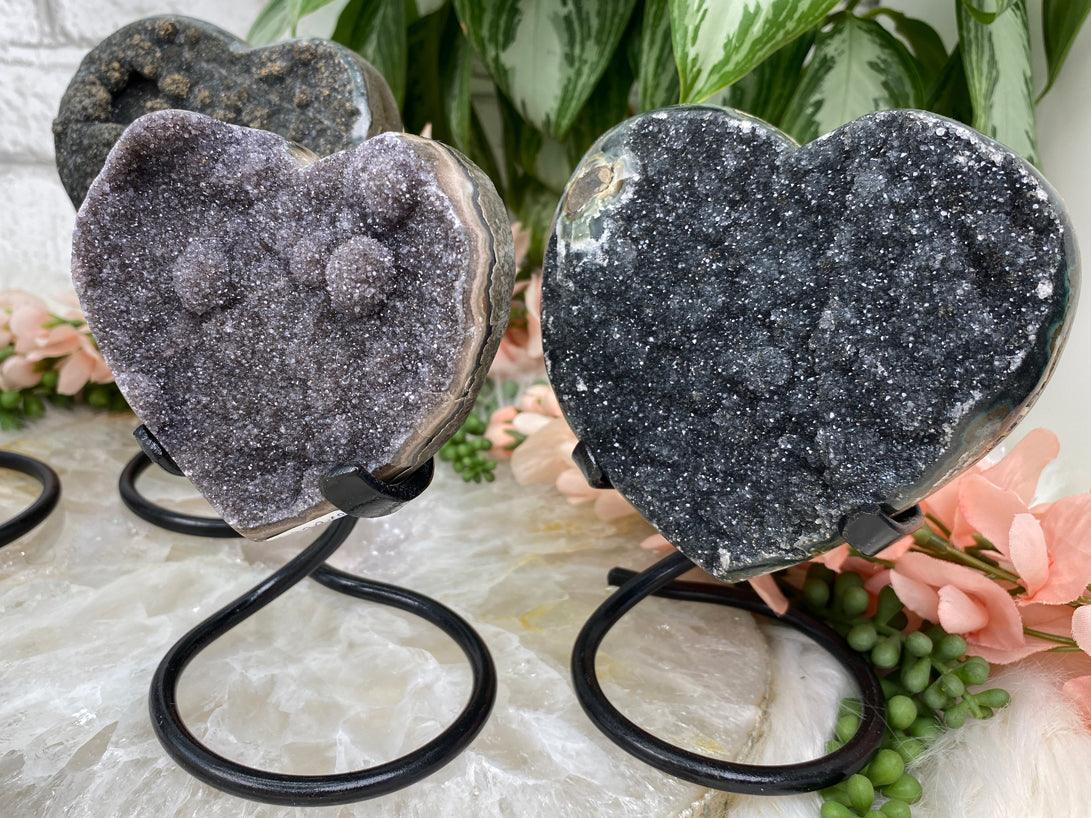 Gray-Black-Amethyst-Hearts