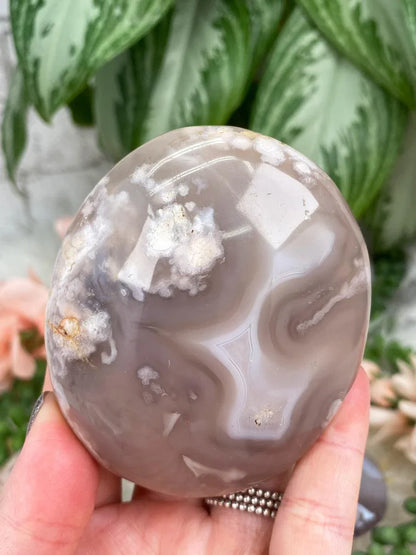 Gray-Flower-Agate-Stone