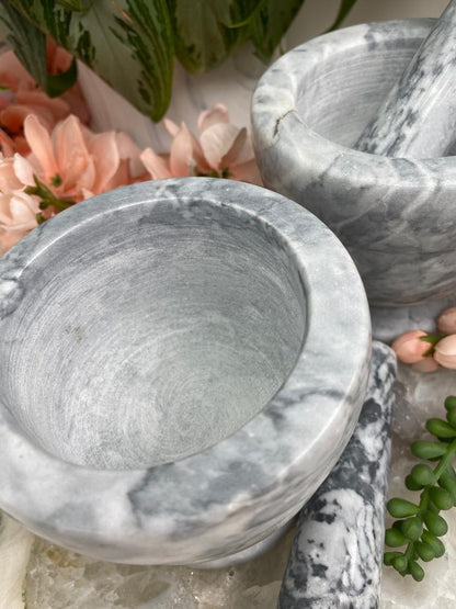 Gray-Marble-Mortar-Pestle-Set
