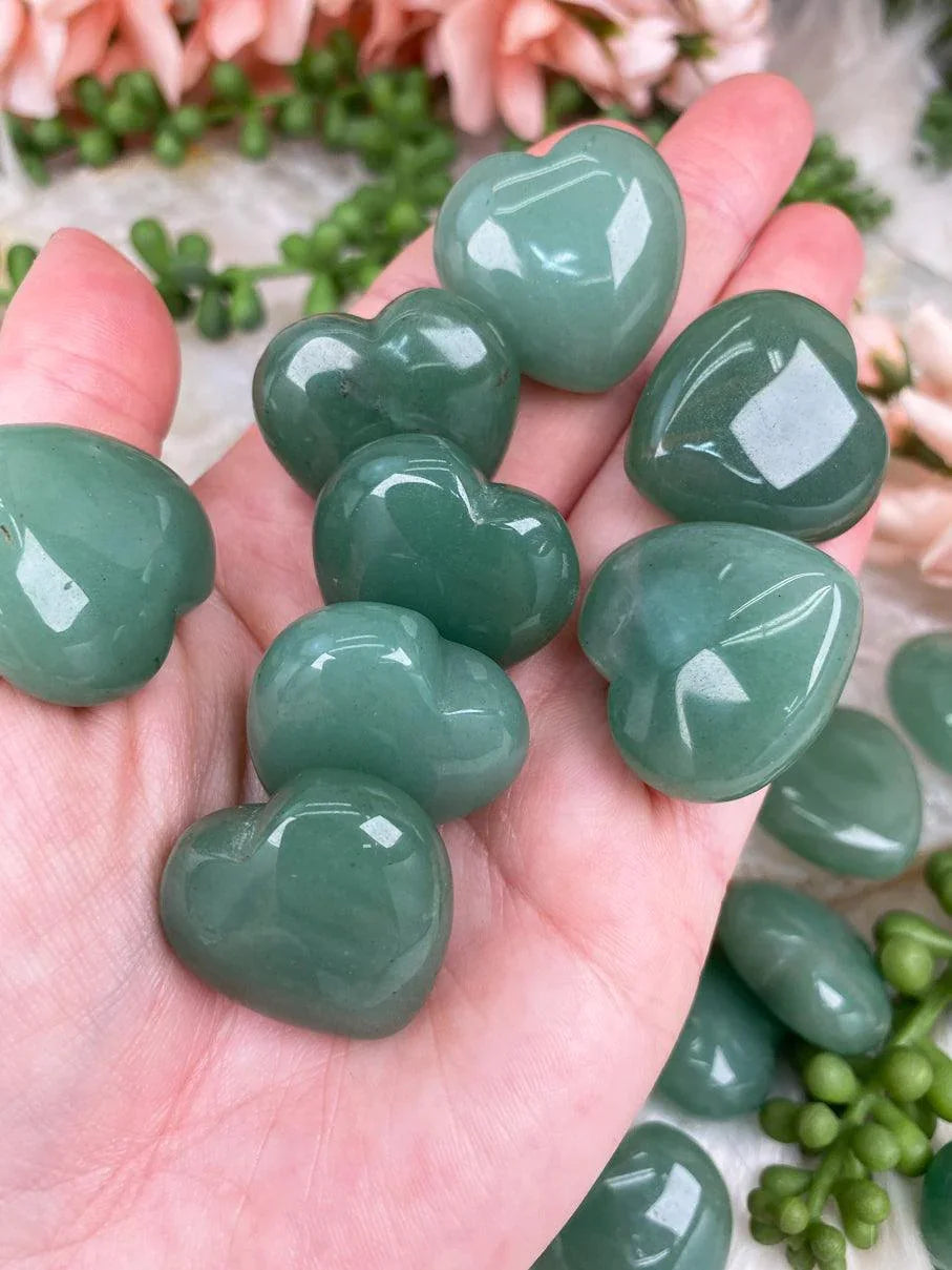 Green-Aventurine-Puffy-Hearts