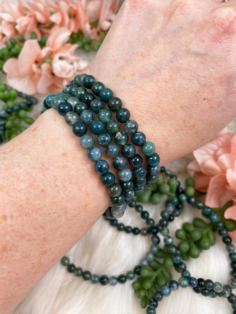 Green-White-Moss-Agate-Bracelet