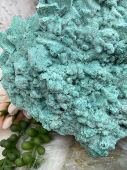 Gypsum-Covered-Blue-Kobyashevite-Crystal-Furry