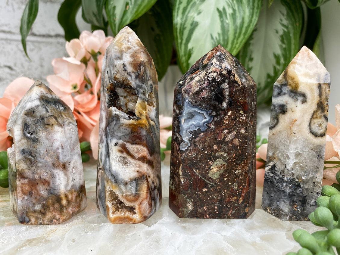 Hematite-Included-Chalcedony-Agate-Points