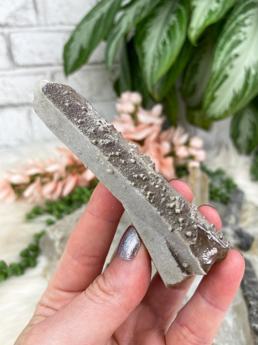 Hematite-in-Quartz-on-Quartz-Point