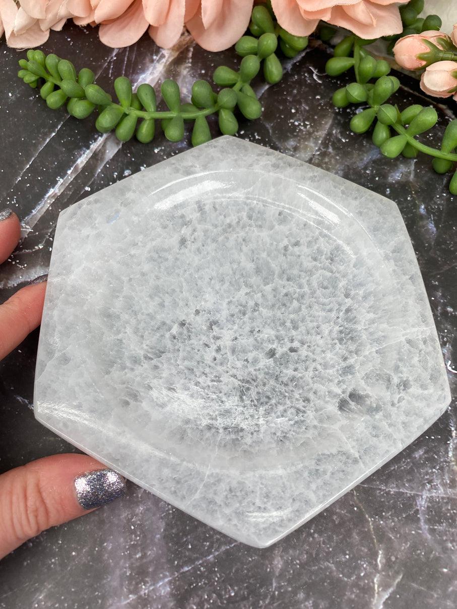 Hexagon-Selenite-Charging-Plate