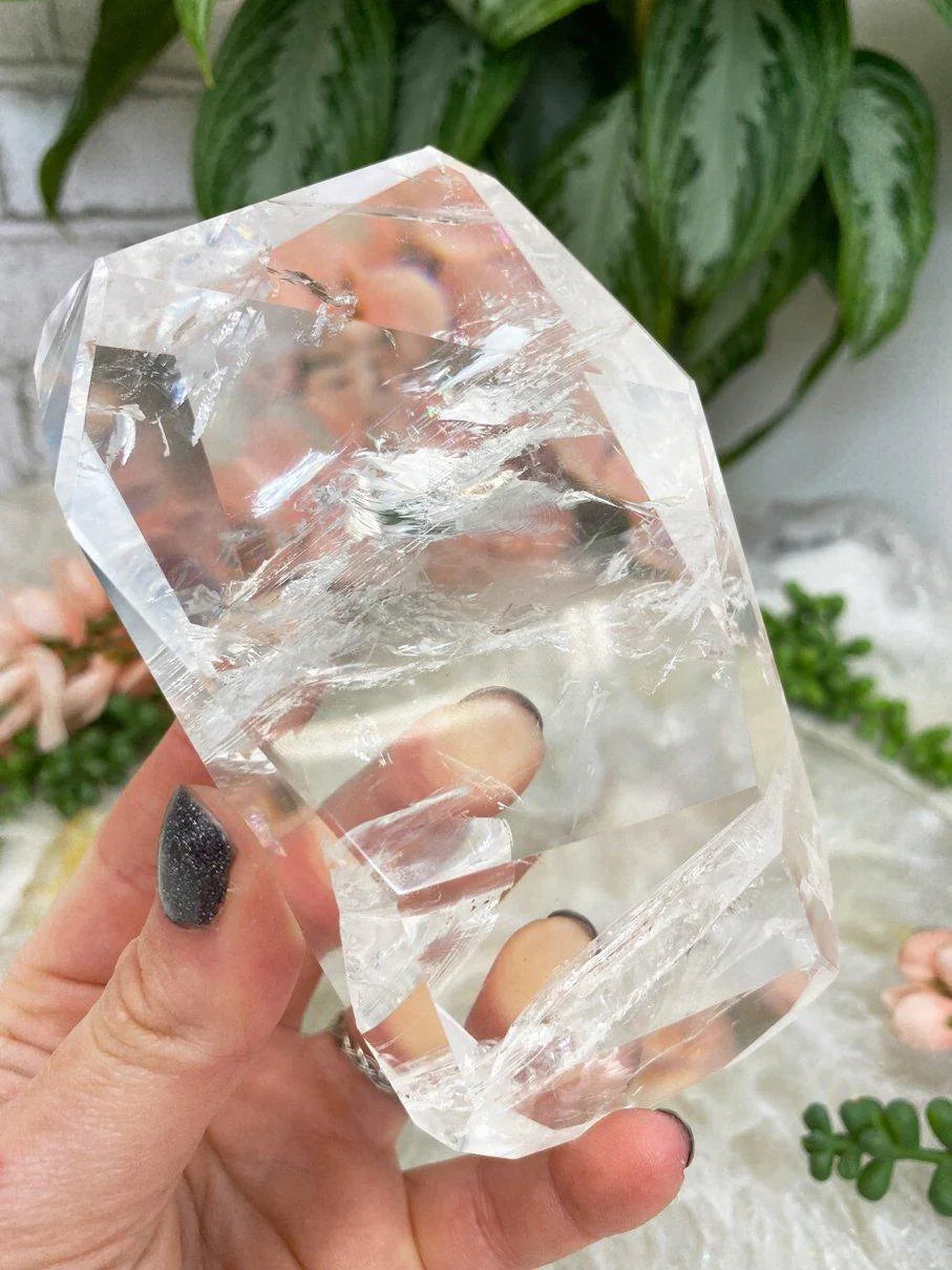 High-Quality-Brazil-Clear-Quartz-Geometric-Crystal