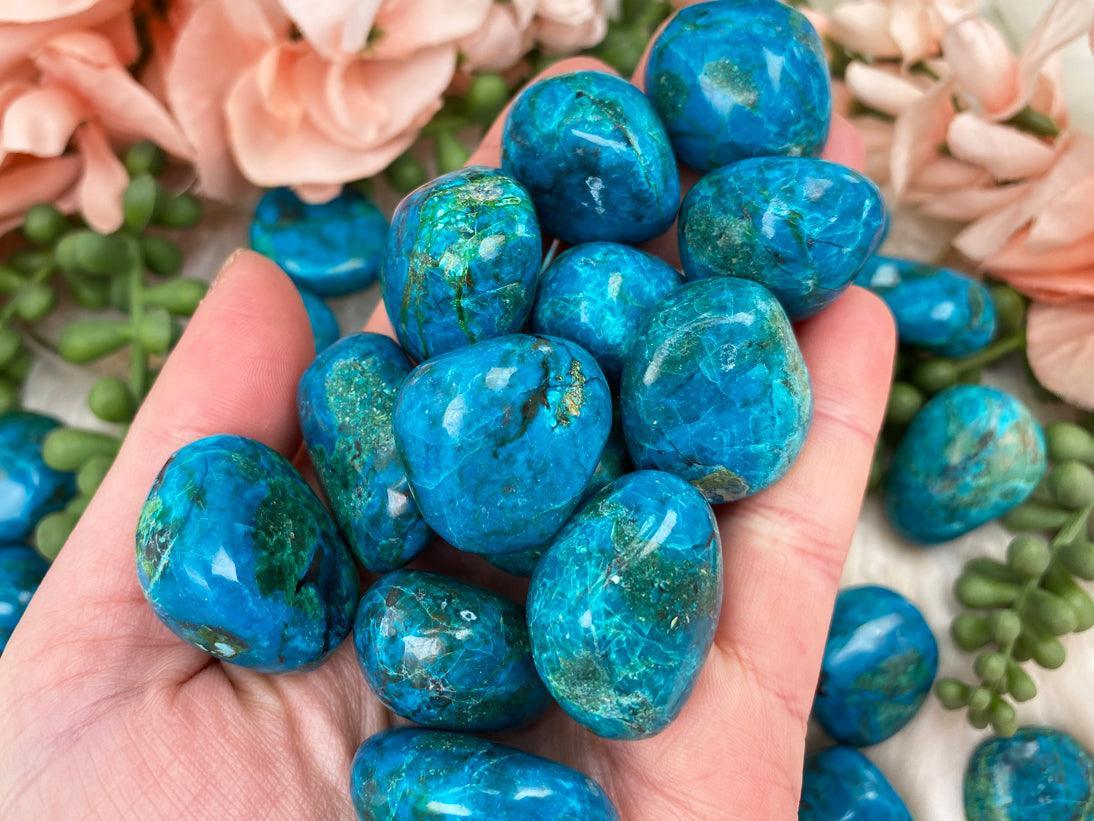 High-Quality-Peru-Tumbled-Chrysocolla