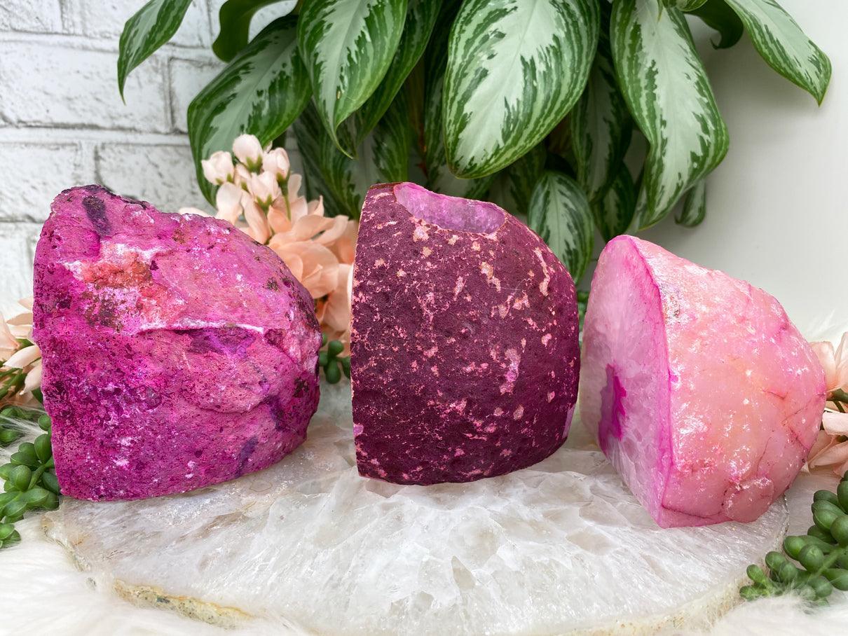Hot-Pink-Agate-Candle-Holders
