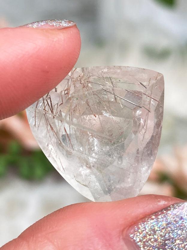 Rutile Quartz Faceted Gems