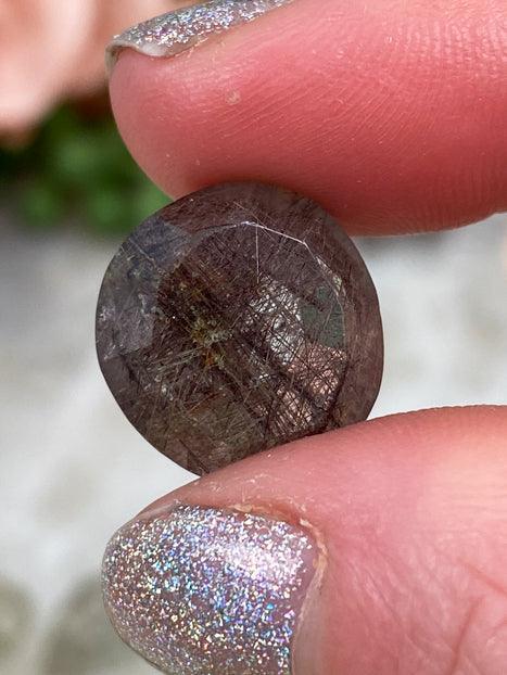 Rutile Quartz Faceted Gems