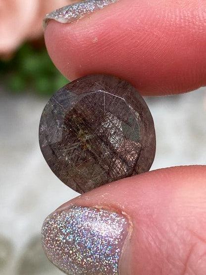 Rutile Quartz Faceted Gems