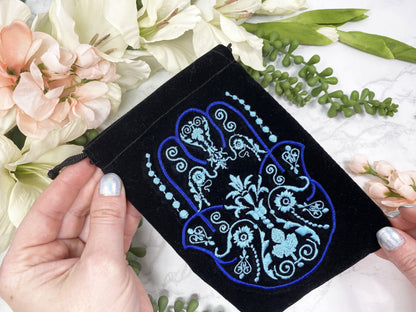 Black-velvet-drawstring-crystal-tumble-bag-from-Contempo-Crystals