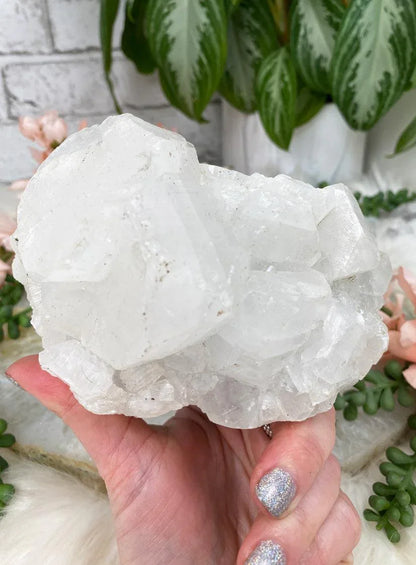 White Apophyllite Clusters