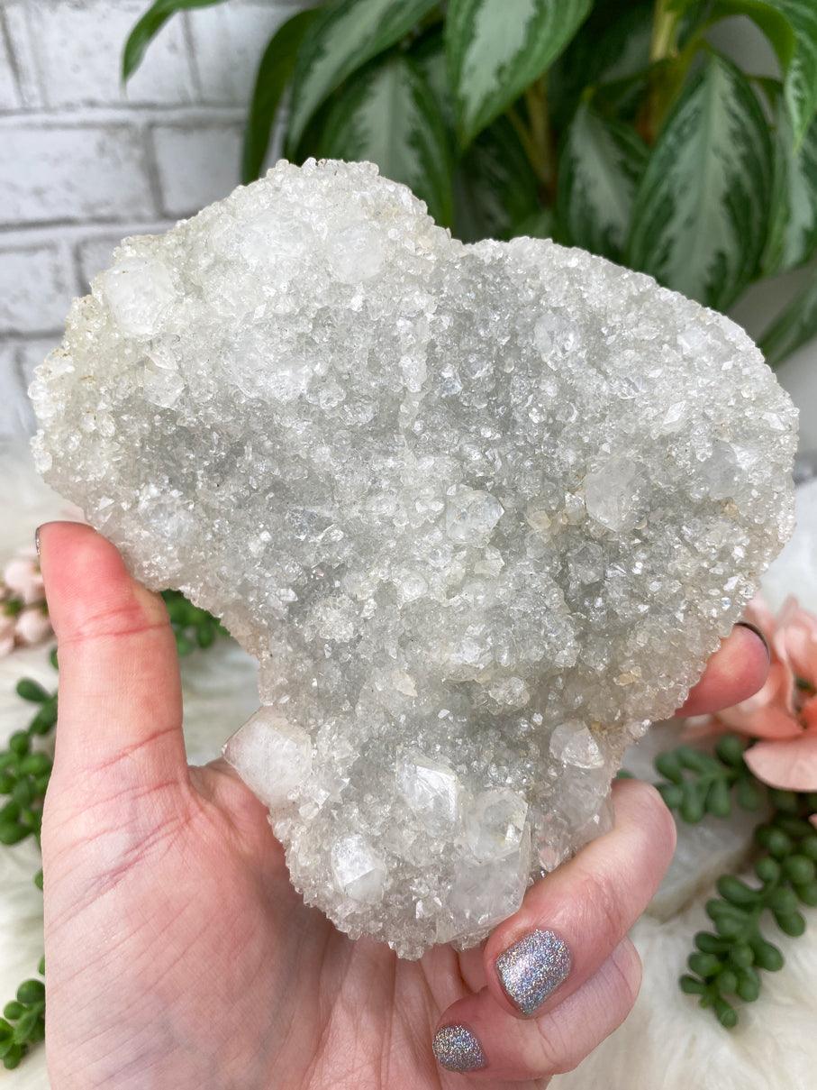 White Apophyllite Clusters