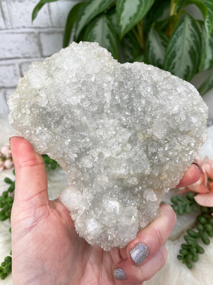 White Apophyllite Clusters