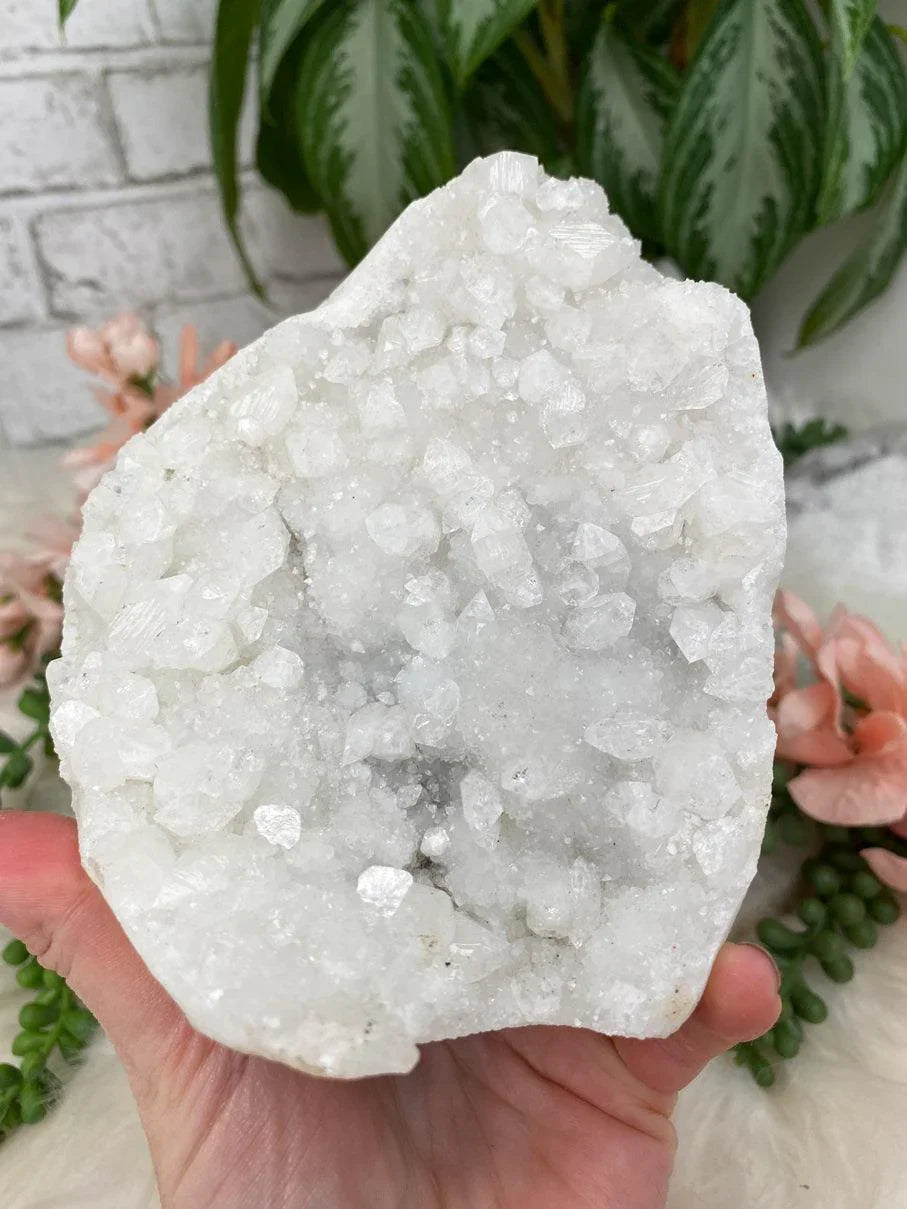 White Apophyllite Clusters