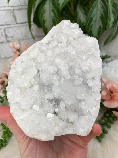White Apophyllite Clusters