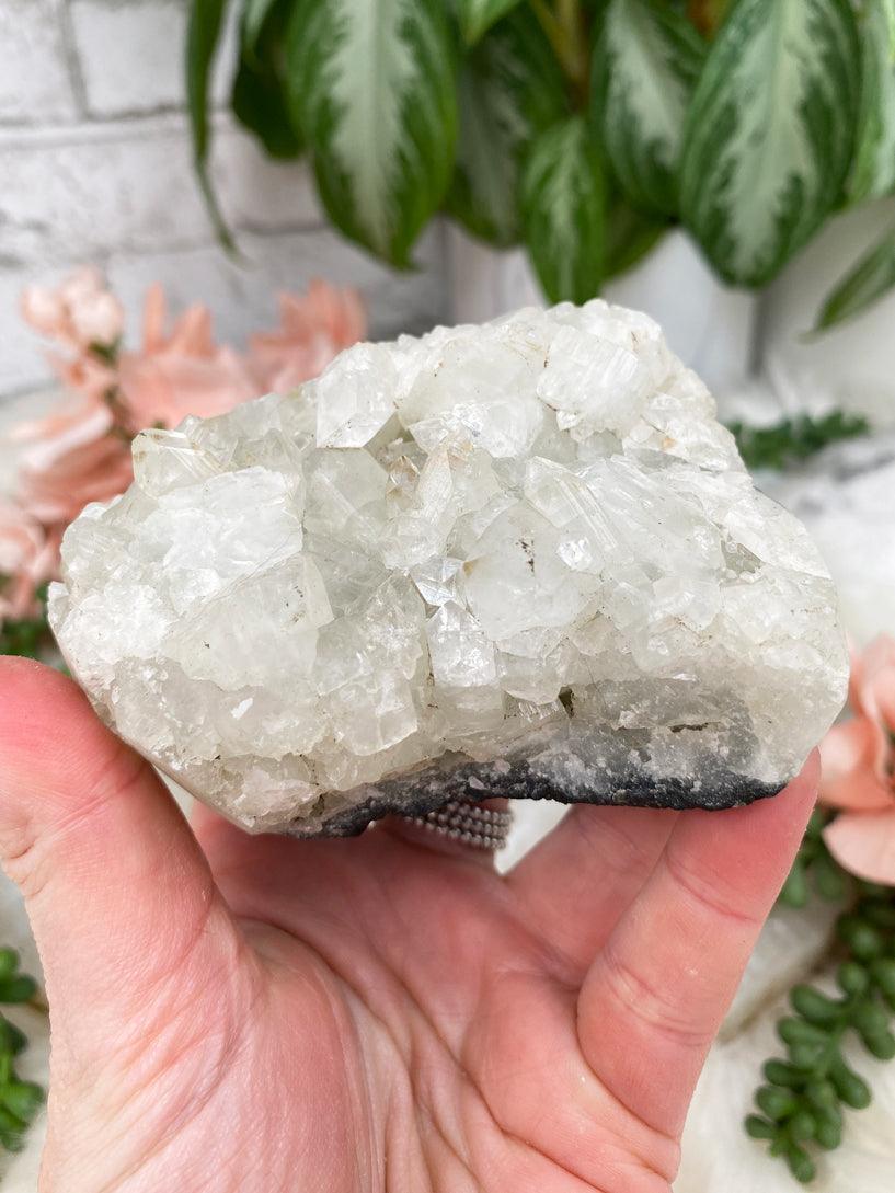 White Apophyllite Clusters